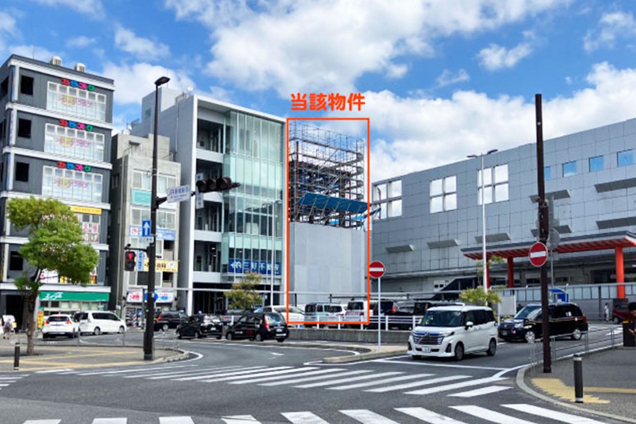 JR香椎駅ロータリー内の新築複合ビル計画